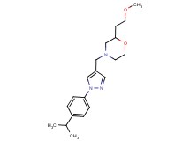 4-{[1-(4-isopropylphenyl)-1H-pyrazol-4-yl]methyl}-2-(2-methoxyethyl)morpholine