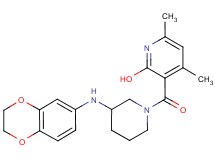 3-{[3-(2,3-dihydro-1,4-benzodioxin-6-ylamino)-1-piperidinyl]carbonyl}-4,6-dimethyl-2-pyridinol