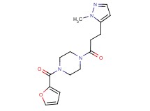 1-(2-furoyl)-4-[3-(1-methyl-1H-pyrazol-5-yl)propanoyl]piperazine