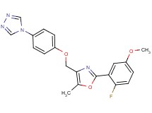 4-(4-{[2-(2-fluoro-5-methoxyphenyl)-5-methyl-1,3-oxazol-4-yl]methoxy}phenyl)-4H-1,2,4-triazole