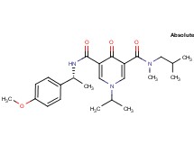 N-isobutyl-1-isopropyl-N'-[(1R)-1-(4-methoxyphenyl)ethyl]-N-methyl-4-oxo-1,4-dihydro-3,5-pyridinedicarboxamide