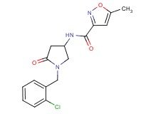 N-[1-(2-chlorobenzyl)-5-oxo-3-pyrrolidinyl]-5-methyl-3-isoxazolecarboxamide