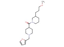 1-{[1-(2-furylmethyl)-4-piperidinyl]carbonyl}-3-(3-methoxypropyl)piperidine