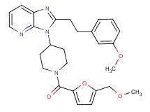 3-{1-[5-(methoxymethyl)-2-furoyl]-4-piperidinyl}-2-[2-(3-methoxyphenyl)ethyl]-3H-imidazo[4,5-b]pyridine
