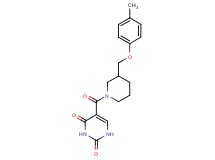 5-({3-[(4-methylphenoxy)methyl]-1-piperidinyl}carbonyl)-2,4(1H,3H)-pyrimidinedione