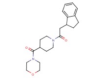 4-{[1-(2,3-dihydro-1H-inden-1-ylacetyl)-4-piperidinyl]carbonyl}morpholine