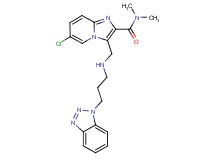 3-({[3-(1H-1,2,3-benzotriazol-1-yl)propyl]amino}methyl)-6-chloro-N,N-dimethylimidazo[1,2-a]pyridine-2-carboxamide