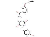 (3S,9aR)-3-(4-hydroxybenzyl)-8-(3-methoxybenzoyl)tetrahydro-2H-pyrazino[1,2-a]pyrazine-1,4(3H,6H)-dione