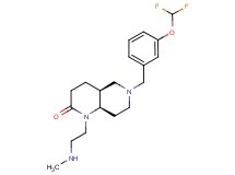 (4aS*,8aR*)-6-[3-(difluoromethoxy)benzyl]-1-[2-(methylamino)ethyl]octahydro-1,6-naphthyridin-2(1H)-one