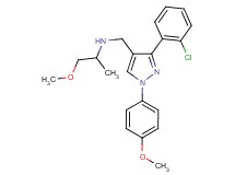 N-{[3-(2-chlorophenyl)-1-(4-methoxyphenyl)-1H-pyrazol-4-yl]methyl}-1-methoxy-2-propanamine