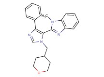 1-methyl-2-[4-phenyl-1-(tetrahydro-2H-pyran-4-ylmethyl)-1H-imidazol-5-yl]-1H-benzimidazole