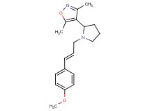 4-{1-[(2E)-3-(4-methoxyphenyl)prop-2-en-1-yl]pyrrolidin-2-yl}-3,5-dimethylisoxazole