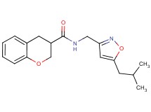 N-[(5-isobutylisoxazol-3-yl)methyl]chromane-3-carboxamide