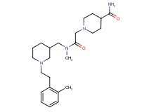 1-{2-[methyl({1-[2-(2-methylphenyl)ethyl]-3-piperidinyl}methyl)amino]-2-oxoethyl}-4-piperidinecarboxamide