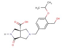 (3aR*,6aS*)-5-[3-(hydroxymethyl)-4-isopropoxybenzyl]-1-oxohexahydropyrrolo[3,4-c]pyrrole-3a(1H)-carboxylic acid
