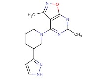 3,6-dimethyl-4-[3-(1H-pyrazol-3-yl)piperidin-1-yl]isoxazolo[5,4-d]pyrimidine