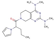 N,N,N',N'-tetramethyl-7-[2-(1H-pyrrol-1-yl)pentanoyl]-5,6,7,8-tetrahydropyrido[3,4-d]pyrimidine-2,4-diamine