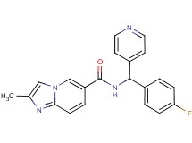 N-[(4-fluorophenyl)(pyridin-4-yl)methyl]-2-methylimidazo[1,2-a]pyridine-6-carboxamide