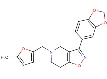 3-(1,3-benzodioxol-5-yl)-5-[(5-methyl-2-furyl)methyl]-4,5,6,7-tetrahydroisoxazolo[4,5-c]pyridine