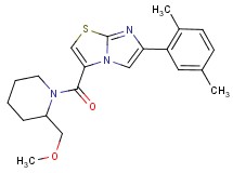6-(2,5-dimethylphenyl)-3-{[2-(methoxymethyl)-1-piperidinyl]carbonyl}imidazo[2,1-b][1,3]thiazole