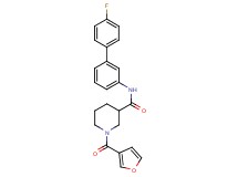 N-(4'-fluoro-3-biphenylyl)-1-(3-furoyl)-3-piperidinecarboxamide