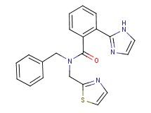 N-benzyl-2-(1H-imidazol-2-yl)-N-(1,3-thiazol-2-ylmethyl)benzamide