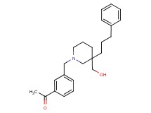 1-(3-{[3-(hydroxymethyl)-3-(3-phenylpropyl)-1-piperidinyl]methyl}phenyl)ethanone