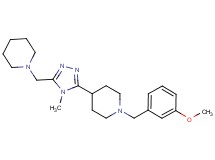 1-(3-methoxybenzyl)-4-[4-methyl-5-(piperidin-1-ylmethyl)-4H-1,2,4-triazol-3-yl]piperidine