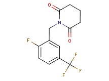 1-[2-fluoro-5-(trifluoromethyl)benzyl]piperidine-2,6-dione