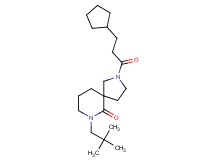2-(3-cyclopentylpropanoyl)-7-(2,2-dimethylpropyl)-2,7-diazaspiro[4.5]decan-6-one