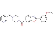 2-(3-methoxyphenyl)-6-{[4-(3-pyridinylmethyl)-1-piperazinyl]carbonyl}-1,3-benzoxazole
