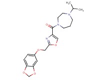 1-({2-[(1,3-benzodioxol-5-yloxy)methyl]-1,3-oxazol-4-yl}carbonyl)-4-isopropyl-1,4-diazepane