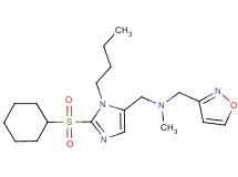 1-[1-butyl-2-(cyclohexylsulfonyl)-1H-imidazol-5-yl]-N-(3-isoxazolylmethyl)-N-methylmethanamine