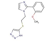 5-({2-[2-(2-methoxyphenyl)-1H-imidazol-1-yl]ethyl}thio)-1H-1,2,3-triazole
