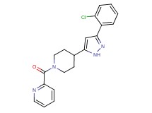 2-({4-[3-(2-chlorophenyl)-1H-pyrazol-5-yl]piperidin-1-yl}carbonyl)pyridine