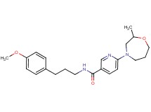 N-[3-(4-methoxyphenyl)propyl]-6-(2-methyl-1,4-oxazepan-4-yl)nicotinamide