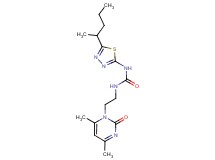 N-[2-(4,6-dimethyl-2-oxopyrimidin-1(2H)-yl)ethyl]-N'-[5-(1-methylbutyl)-1,3,4-thiadiazol-2-yl]urea
