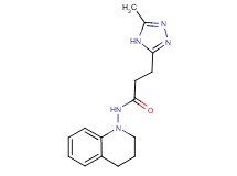 N-(3,4-dihydro-1(2H)-quinolinyl)-3-(5-methyl-4H-1,2,4-triazol-3-yl)propanamide