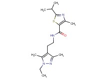 N-[2-(1-ethyl-3,5-dimethyl-1H-pyrazol-4-yl)ethyl]-2-isopropyl-4-methyl-1,3-thiazole-5-carboxamide