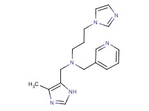 3-(1H-imidazol-1-yl)-N-[(4-methyl-1H-imidazol-5-yl)methyl]-N-(pyridin-3-ylmethyl)propan-1-amine
