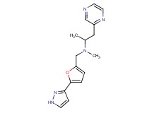 N-methyl-1-pyrazin-2-yl-N-{[5-(1H-pyrazol-3-yl)-2-furyl]methyl}propan-2-amine
