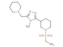 1-(ethylsulfonyl)-3-[4-methyl-5-(piperidin-1-ylmethyl)-4H-1,2,4-triazol-3-yl]piperidine