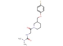 N'-(2-{3-[(4-fluorophenoxy)methyl]-1-piperidinyl}-2-oxoethyl)-N,N-dimethylurea