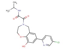 2-[7-(5-chloropyridin-2-yl)-9-hydroxy-2,3-dihydro-1,4-benzoxazepin-4(5H)-yl]-N-isopropyl-2-oxoacetamide