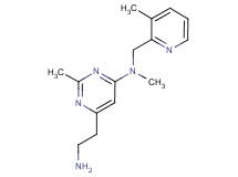 6-(2-aminoethyl)-N,2-dimethyl-N-[(3-methylpyridin-2-yl)methyl]pyrimidin-4-amine