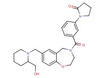 1-(3-{[7-{[2-(hydroxymethyl)-1-piperidinyl]methyl}-2,3-dihydro-1,4-benzoxazepin-4(5H)-yl]carbonyl}phenyl)-2-pyrrolidinone