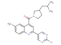 4-[(3-isobutylpyrrolidin-1-yl)carbonyl]-6-methyl-2-pyrimidin-5-ylquinoline