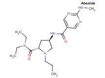 N-{(3R,5S)-5-[(diethylamino)carbonyl]-1-propylpyrrolidin-3-yl}-2-(methylamino)pyrimidine-5-carboxamide