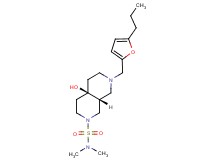 (4aR*,8aR*)-4a-hydroxy-N,N-dimethyl-7-[(5-propyl-2-furyl)methyl]octahydro-2,7-naphthyridine-2(1H)-sulfonamide