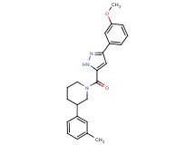 1-{[3-(3-methoxyphenyl)-1H-pyrazol-5-yl]carbonyl}-3-(3-methylphenyl)piperidine